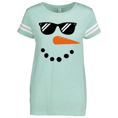 Gangster Snowman Face Enza Ladies Jersey Football T-Shirt