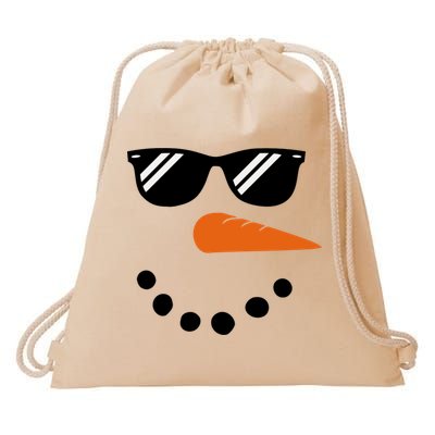 Gangster Snowman Face Drawstring Bag