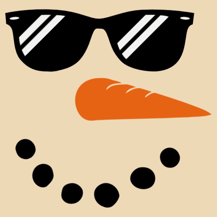 Gangster Snowman Face Drawstring Bag
