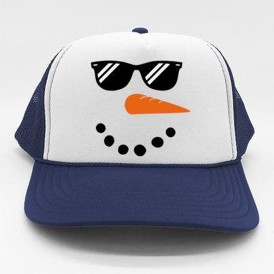 Gangster Snowman Face Trucker Hat