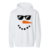 Gangster Snowman Face Garment-Dyed Fleece Hoodie