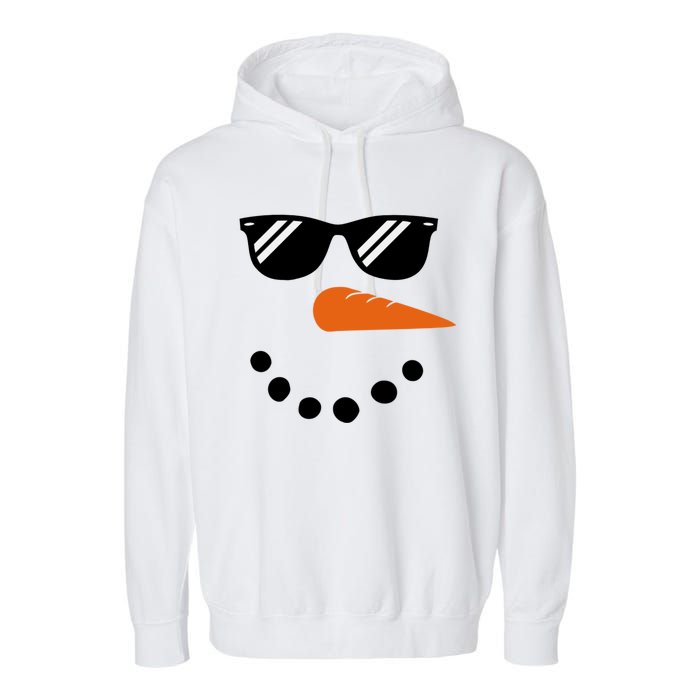 Gangster Snowman Face Garment-Dyed Fleece Hoodie