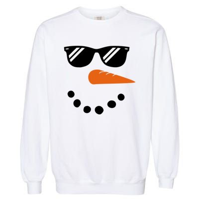 Gangster Snowman Face Garment-Dyed Sweatshirt