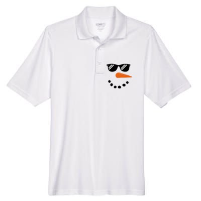 Gangster Snowman Face Men's Origin Performance Piqué Polo