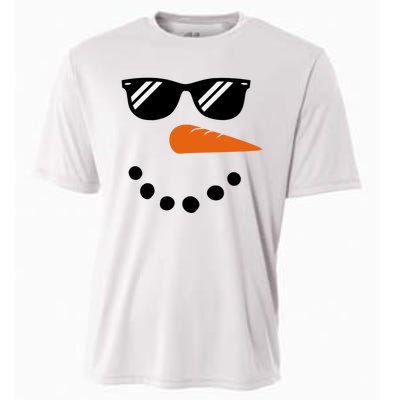 Gangster Snowman Face Cooling Performance Crew T-Shirt