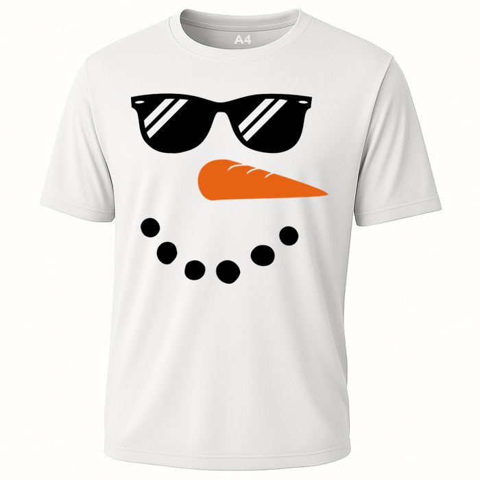 Gangster Snowman Face Cooling Performance Crew T-Shirt