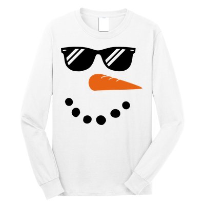 Gangster Snowman Face Long Sleeve Shirt
