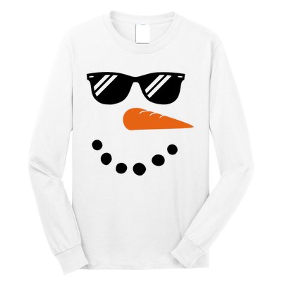 Gangster Snowman Face Long Sleeve Shirt