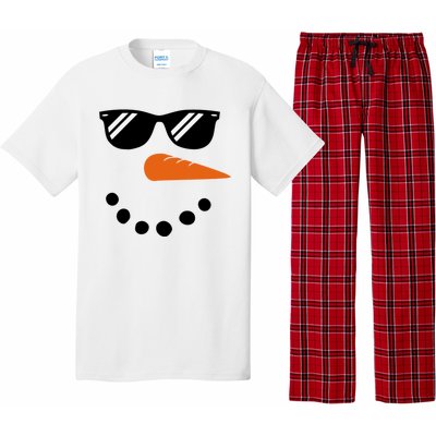 Gangster Snowman Face Pajama Set