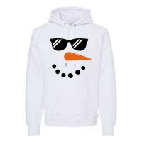 Gangster Snowman Face Premium Hoodie