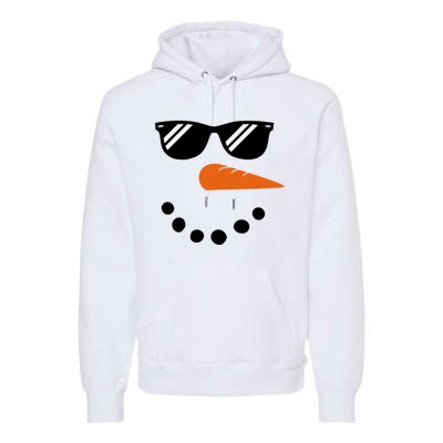 Gangster Snowman Face Premium Hoodie