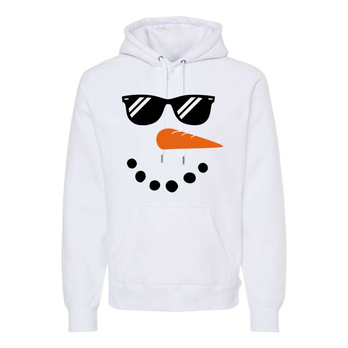 Gangster Snowman Face Premium Hoodie