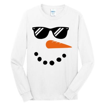 Gangster Snowman Face Tall Long Sleeve T-Shirt