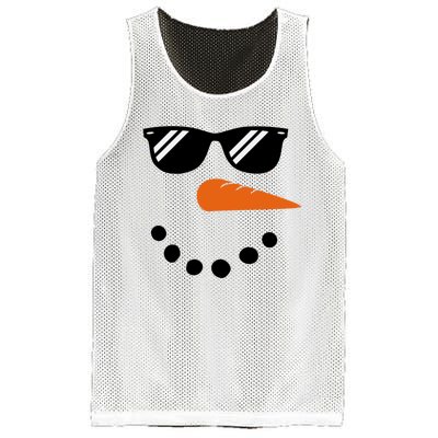 Gangster Snowman Face Mesh Reversible Basketball Jersey Tank