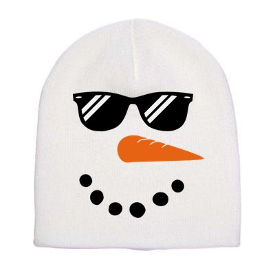 Gangster Snowman Face Short Acrylic Beanie