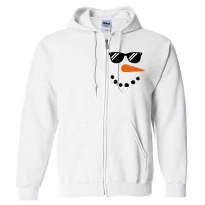 Gangster Snowman Face Full Zip Hoodie