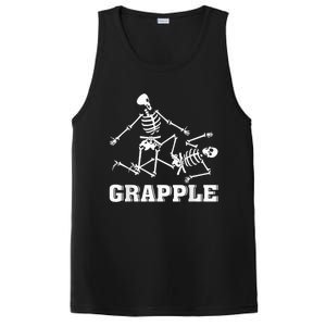 Grapple Skeleton Funny Death Halloween PosiCharge Competitor Tank