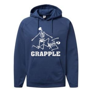 Grapple Skeleton Funny Death Halloween Performance Fleece Hoodie