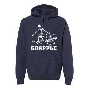 Grapple Skeleton Funny Death Halloween Premium Hoodie