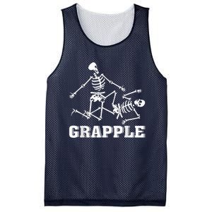 Grapple Skeleton Funny Death Halloween Mesh Reversible Basketball Jersey Tank