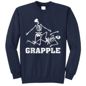 Grapple Skeleton Funny Death Halloween Tall Sweatshirt