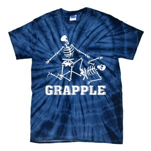 Grapple Skeleton Funny Death Halloween Tie-Dye T-Shirt