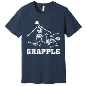 Grapple Skeleton Funny Death Halloween Premium T-Shirt