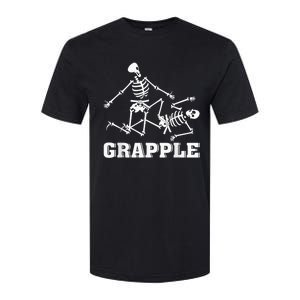 Grapple Skeleton Funny Death Halloween Softstyle CVC T-Shirt