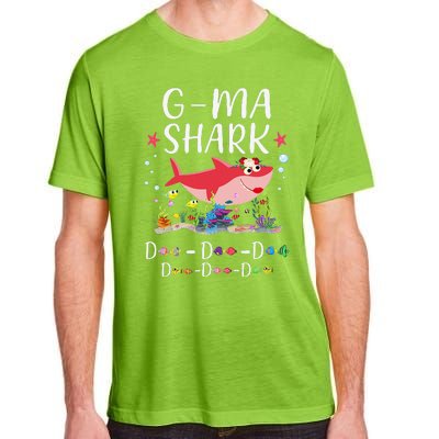 GMa Shark, Funny Mother's Day Floral Gift Adult ChromaSoft Performance T-Shirt