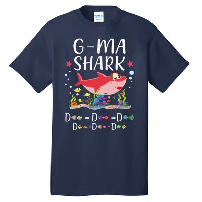 GMa Shark, Funny Mother's Day Floral Gift Tall T-Shirt