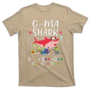 GMa Shark, Funny Mother's Day Floral Gift T-Shirt