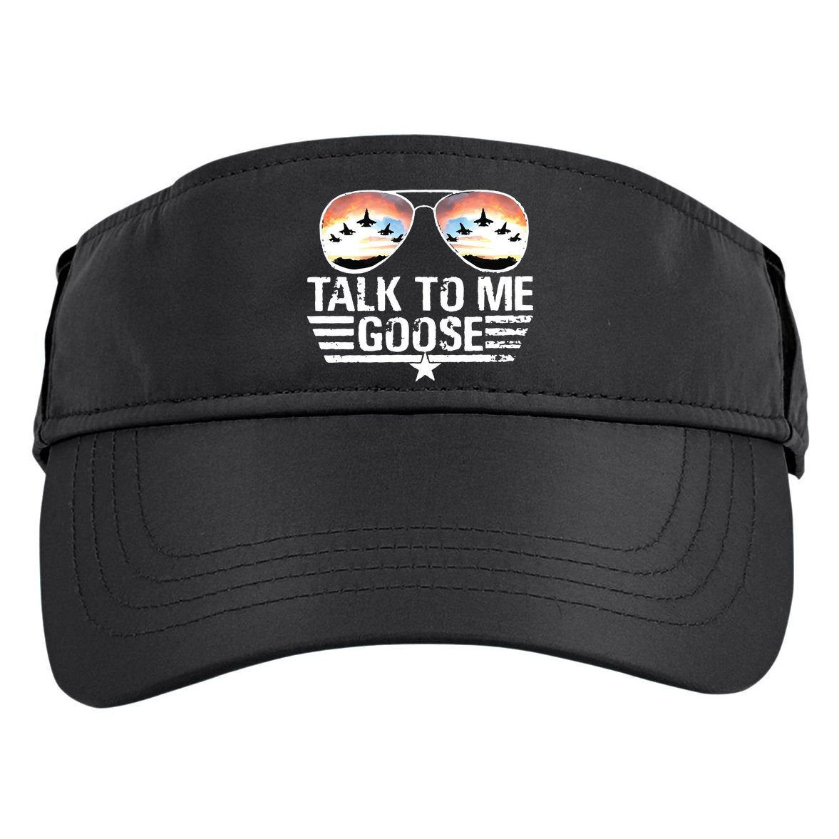 Goose Shirts Fourth Of July Talk To Me Goose Adult Drive Performance Visor
