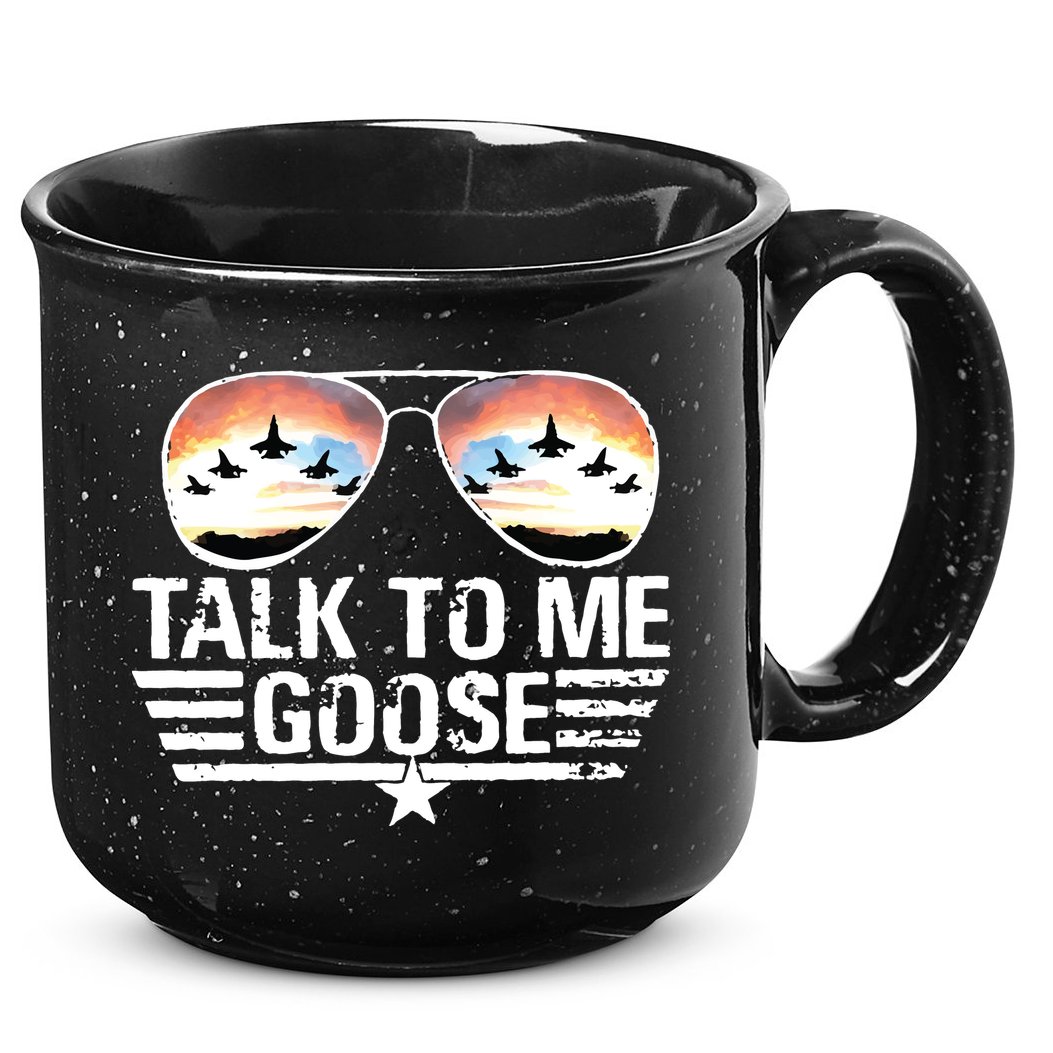 Goose Shirts Fourth Of July Talk To Me Goose 15oz Campfire Ceramic Mug