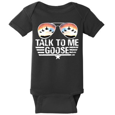 Goose Shirts Fourth Of July Talk To Me Goose Baby Bodysuit