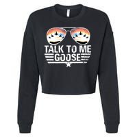 Goose Shirts Fourth Of July Talk To Me Goose Cropped Pullover Crew