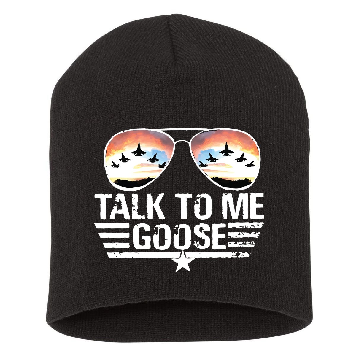Goose Shirts Fourth Of July Talk To Me Goose Short Acrylic Beanie
