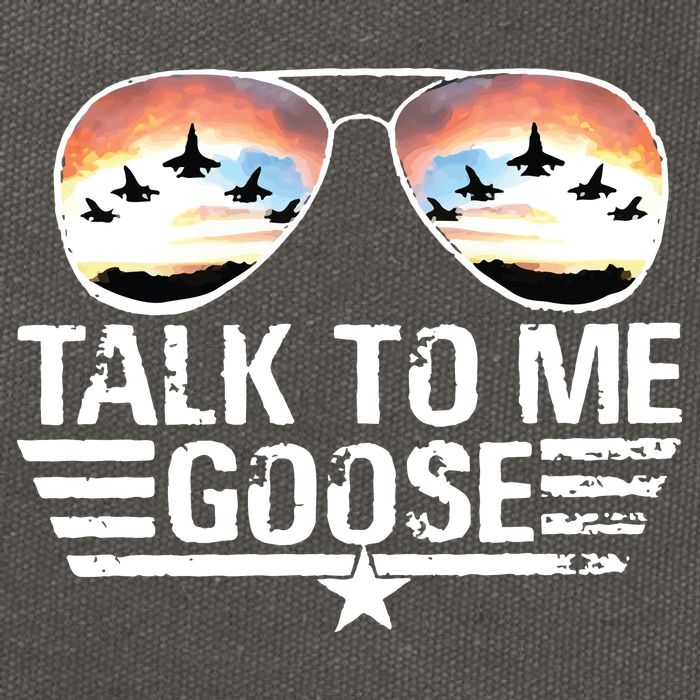 Goose Shirts Fourth Of July Talk To Me Goose Cotton Canvas Backpack