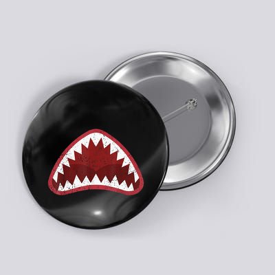 Great Shark Face Graphic Ocean Bite Lover Cool Button