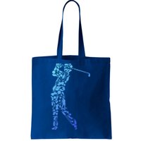 Golfer Silhouette Filled With Golf Things Gift Tote Bag