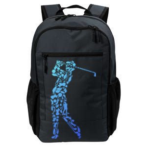 Golfer Silhouette Filled With Golf Things Gift Daily Commute Backpack