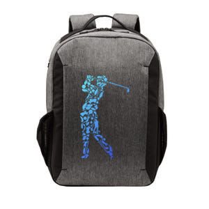 Golfer Silhouette Filled With Golf Things Gift Vector Backpack