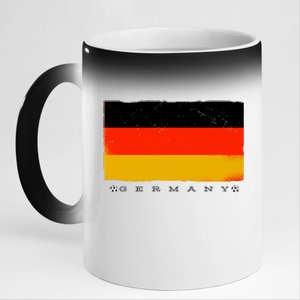 Germany Soccer Flag Logo 11oz Black Color Changing Mug