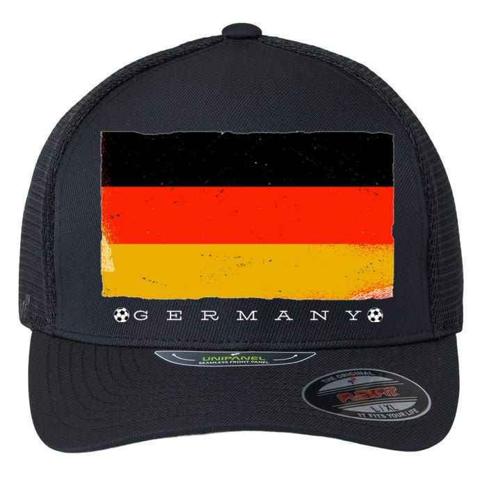 Germany Soccer Flag Logo Flexfit Unipanel Trucker Cap