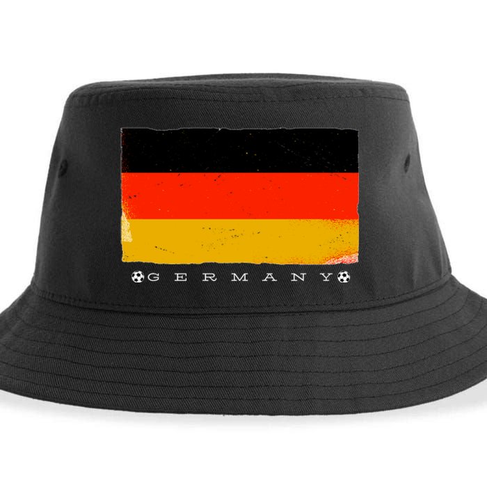 Germany Soccer Flag Logo Sustainable Bucket Hat