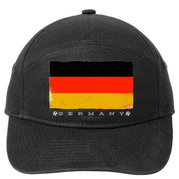 Germany Soccer Flag Logo 7-Panel Snapback Hat