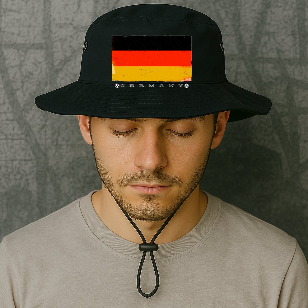Germany Soccer Flag Logo Bucket Hat