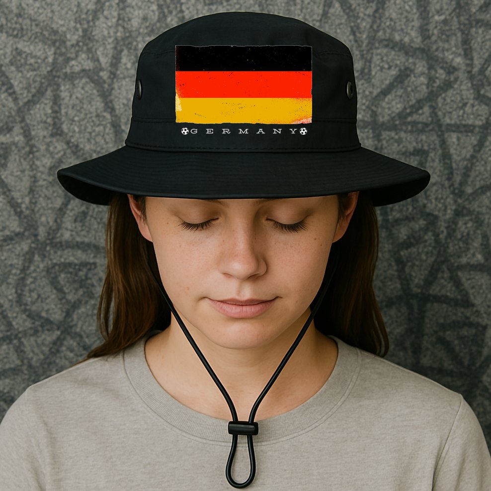Germany Soccer Flag Logo Bucket Hat