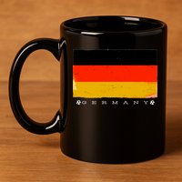 Germany Soccer Flag Logo 11oz C Handle Ceramic Mug