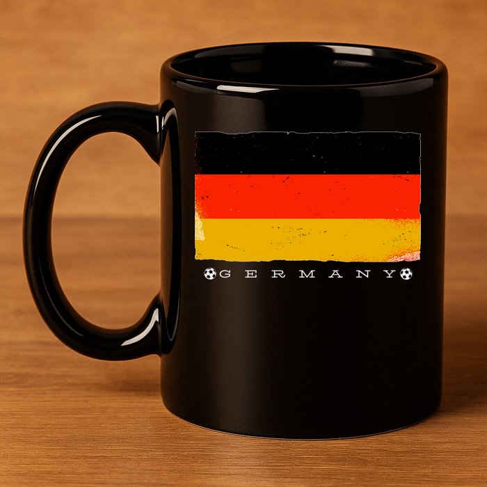 Germany Soccer Flag Logo 11oz C Handle Ceramic Mug