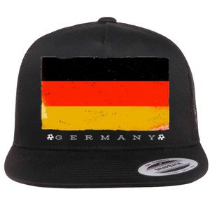 Germany Soccer Flag Logo Flat Bill Trucker Hat